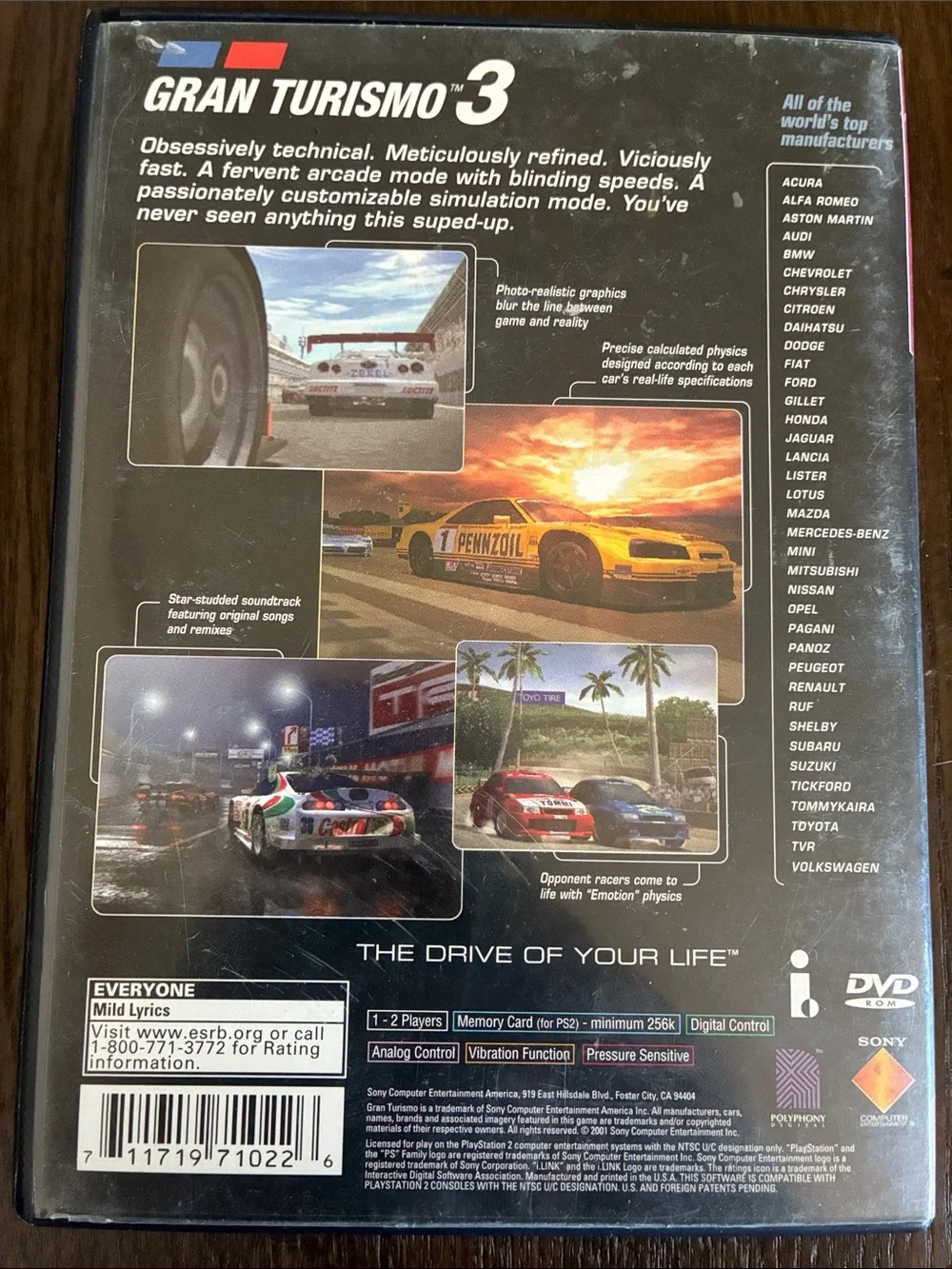 Sony PlayStation 2 Gran Turismo 3 A-Spec (Red, Blue, Silver, Black)
